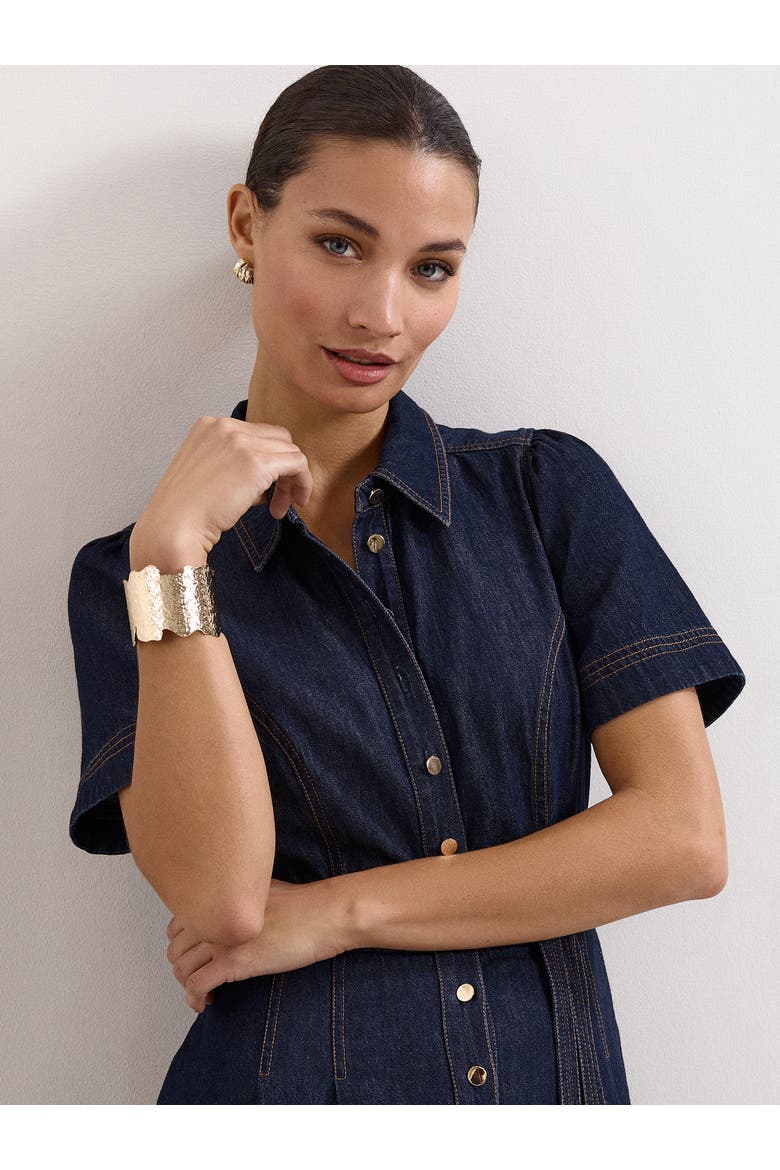Aven Denim Dress, Alternate, color, Blue