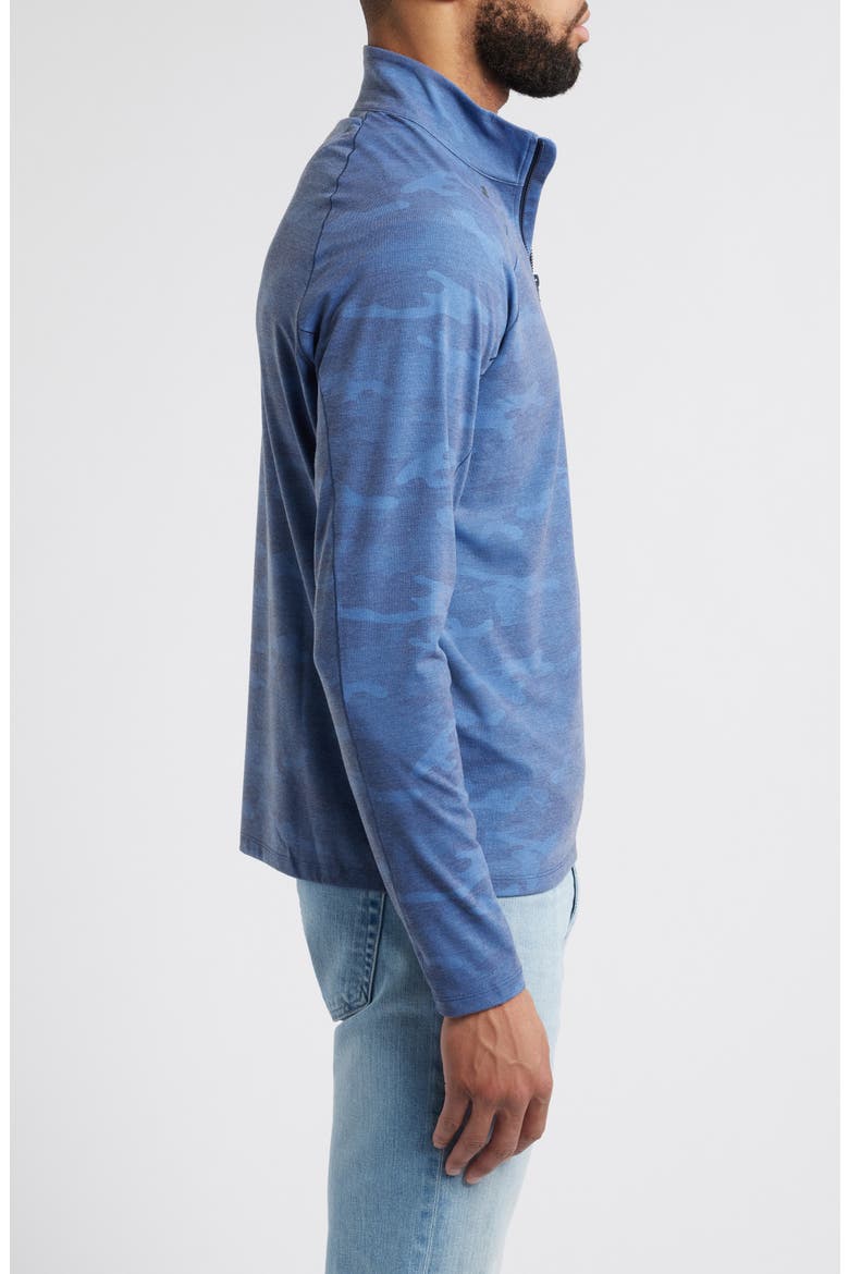 Patton Camo Half Zip Pullover, Alternate, color, NAVY