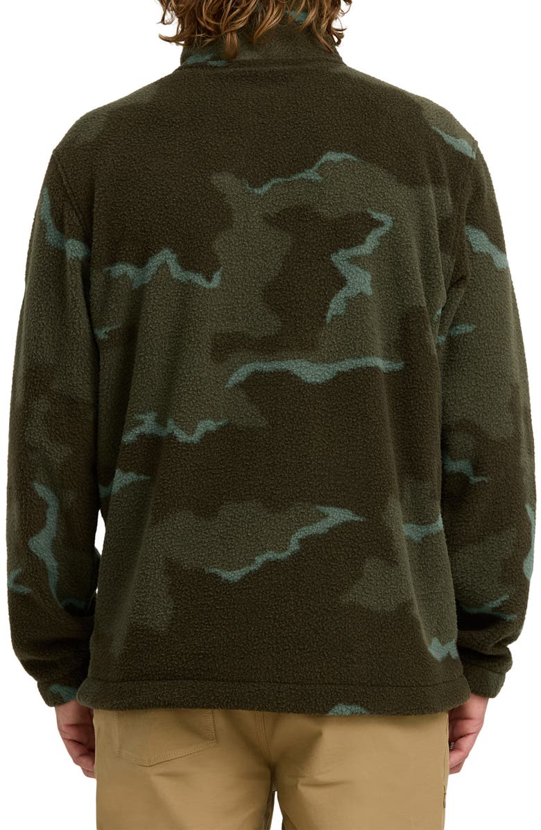 Billabong Boundary Fleece Half Zip Pullover, Alternate, color, Military Camo