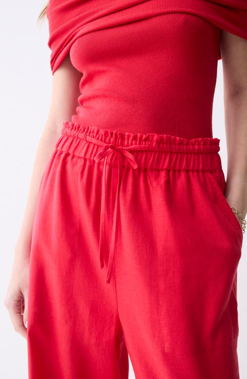 DELUC DELUC ROXA TIE WAIST WIDE LEG PANTS 