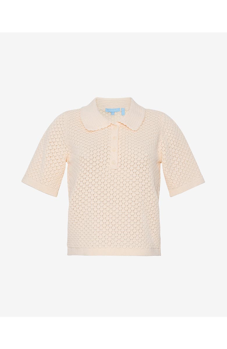 Draper James Sweater Polo with Scalloped Collar, Main, color, 