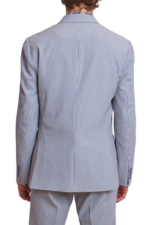 Paisley & Gray Soho Slim Fit Double Breasted Suit Jacket In Blue