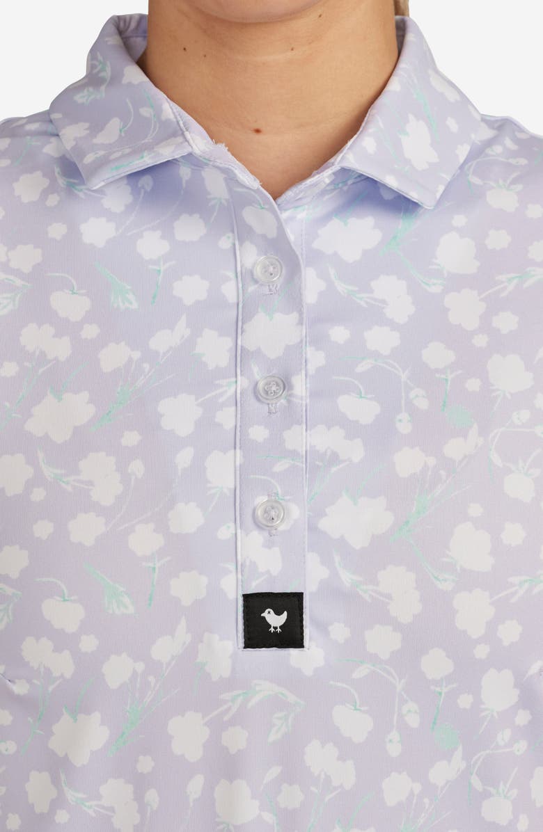 Bad Birdie Floral Sleeveless Performance Golf Polo, Alternate, color, 