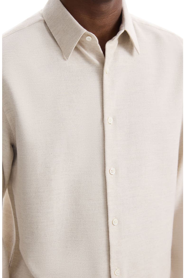 Irving Flannel Button-Up Shirt, Alternate, color, NATURAL MELANGE