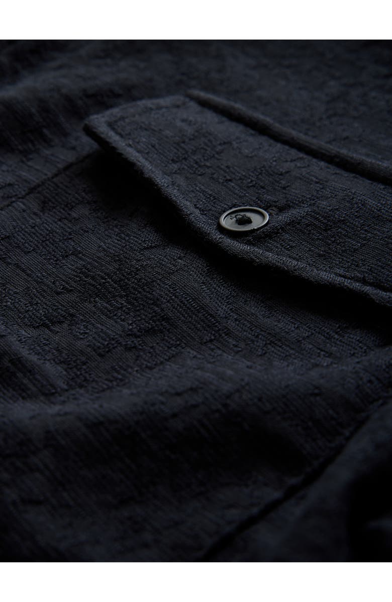 John Varvatos Abuja Textured Cotton Stretch Jacquard Button-Up Shirt, Alternate, color, 