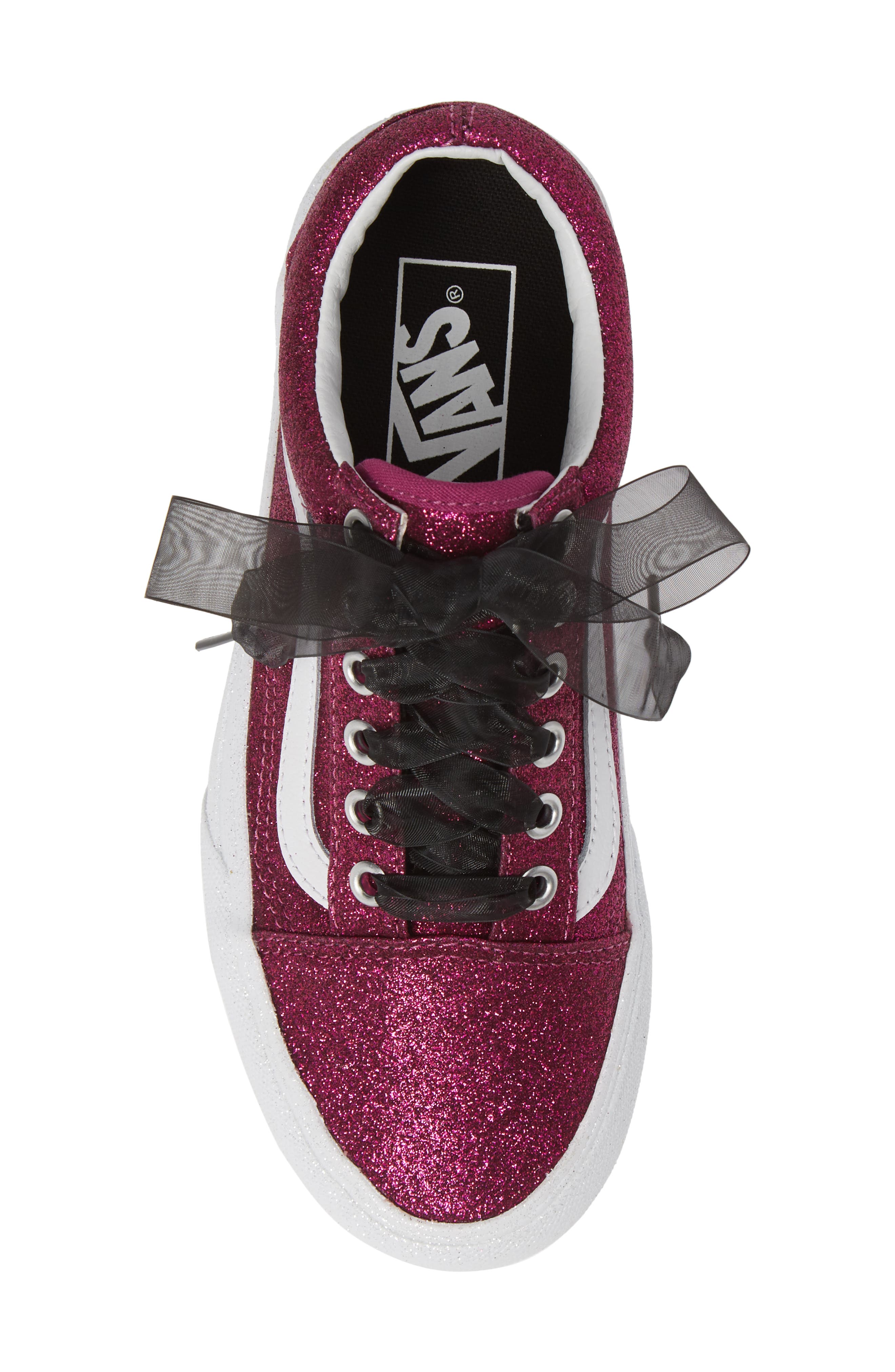 Old Skool Platform Sneaker, Alternate, color, WILD ASTER/ TRUE WHITE