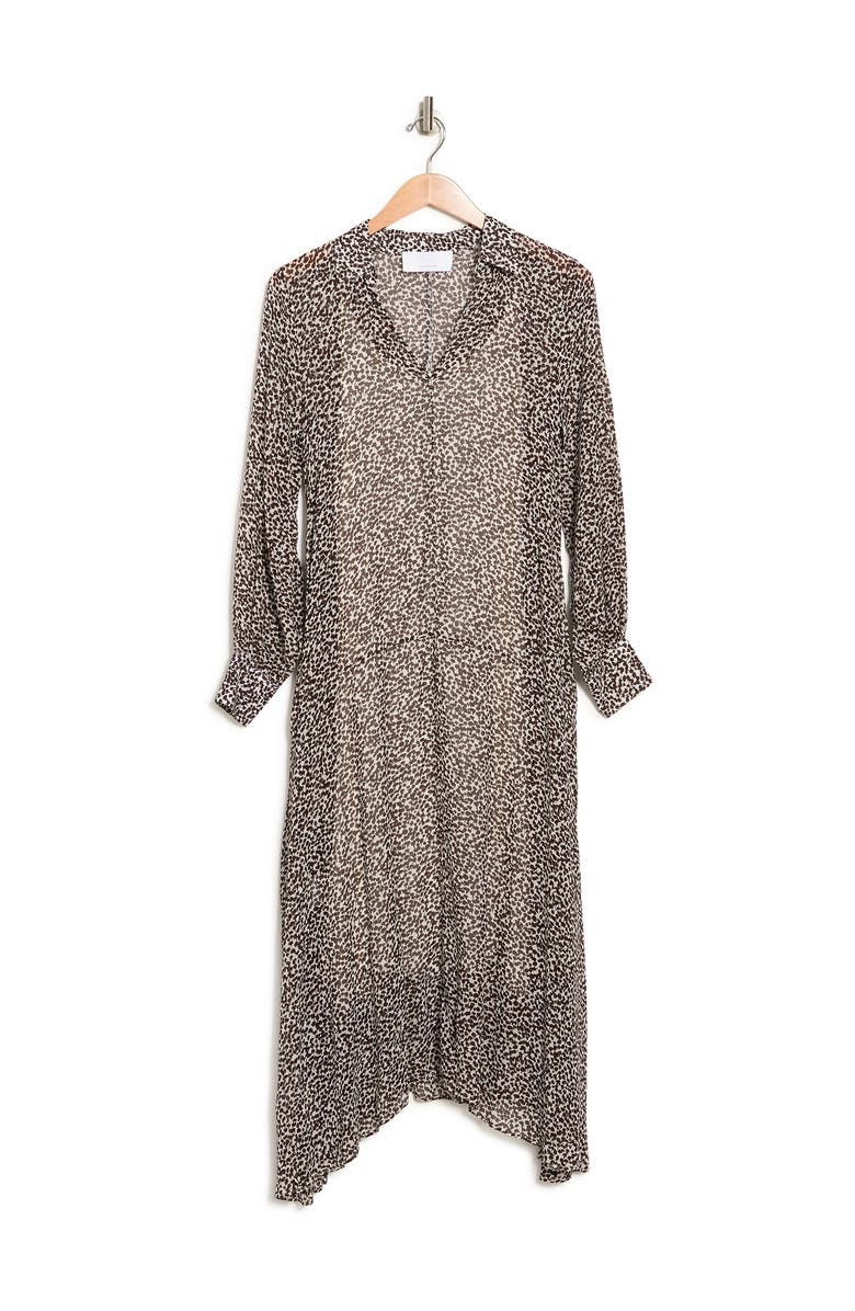 BOSS Dawala Tie Waist Midi Dress, Alternate, color, Open Miscellanous