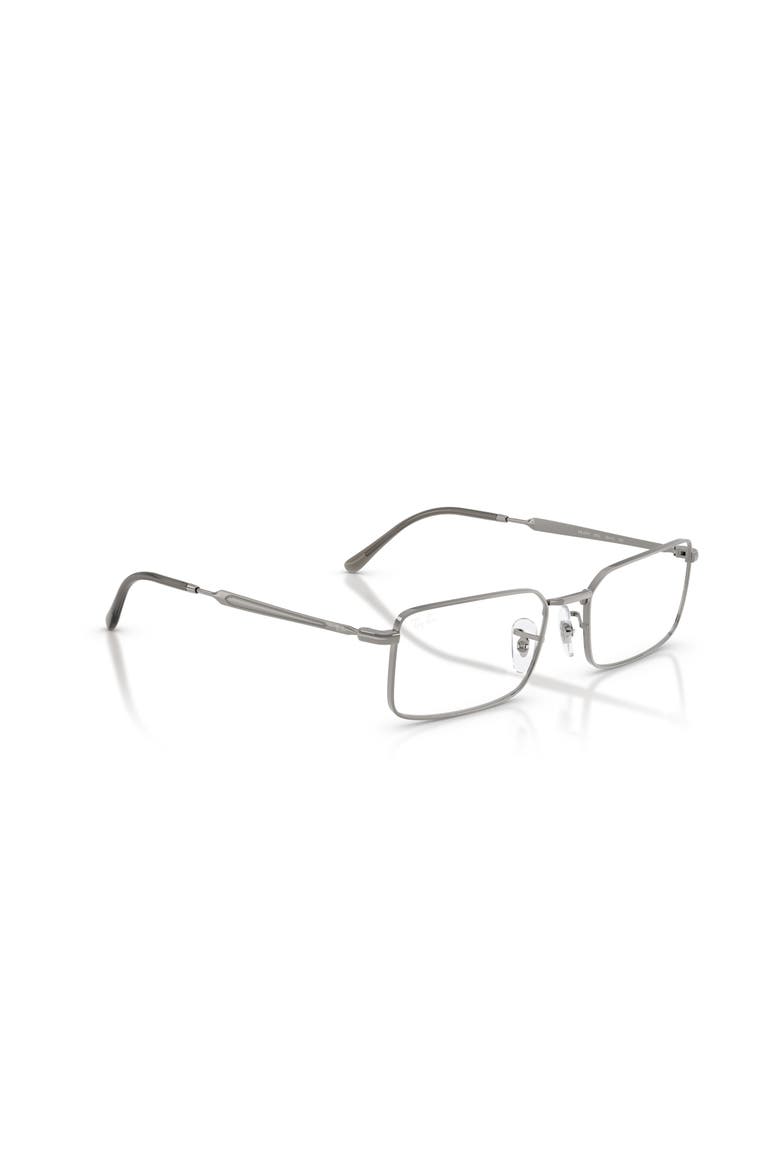 54mm Rectangle optical glasses, Alternate, color, Grey