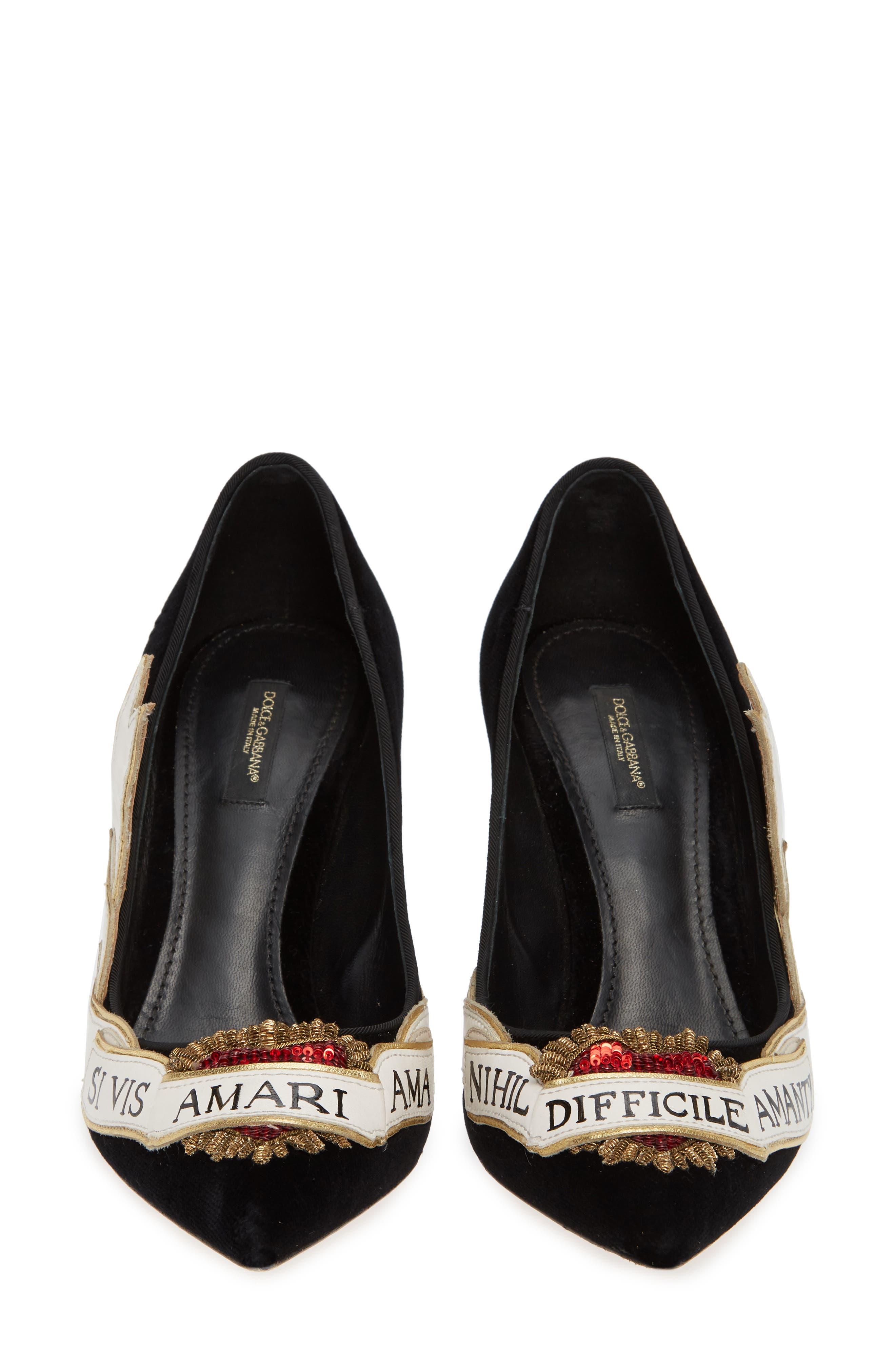 Dolce&Gabbana Amanti Sacred Heart Pump, Alternate, color, 