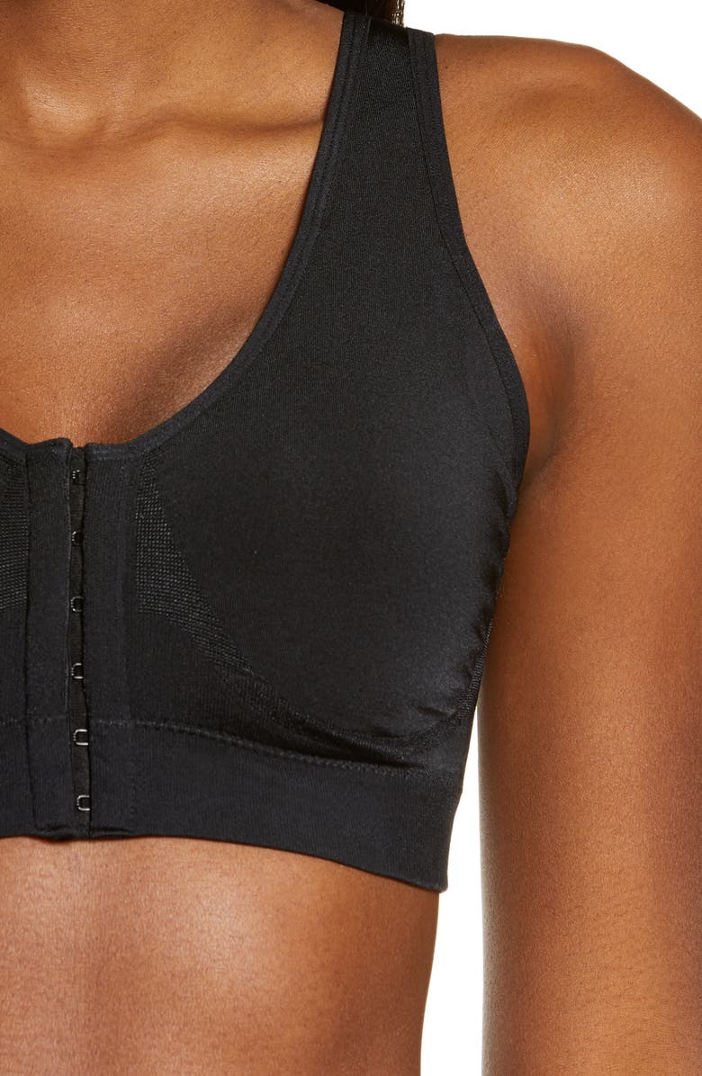 Wacoal B Smooth Front Closure Bralette, Alternate, color, Black