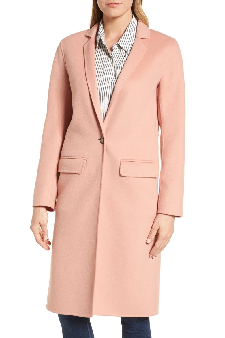 Double-Face Wool Jacket, Main, color, PEACH