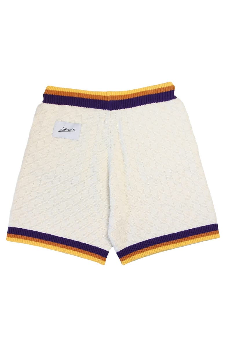 AUTHMADE Unisex Authmade Cream Phoenix Suns Solar Flare Premium Knit Shorts, Alternate, color, Cream