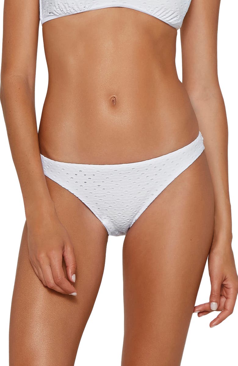 ViX Paula Hermanny ViX Swimwear Eyelet Bikini Bottoms, Main, color, 