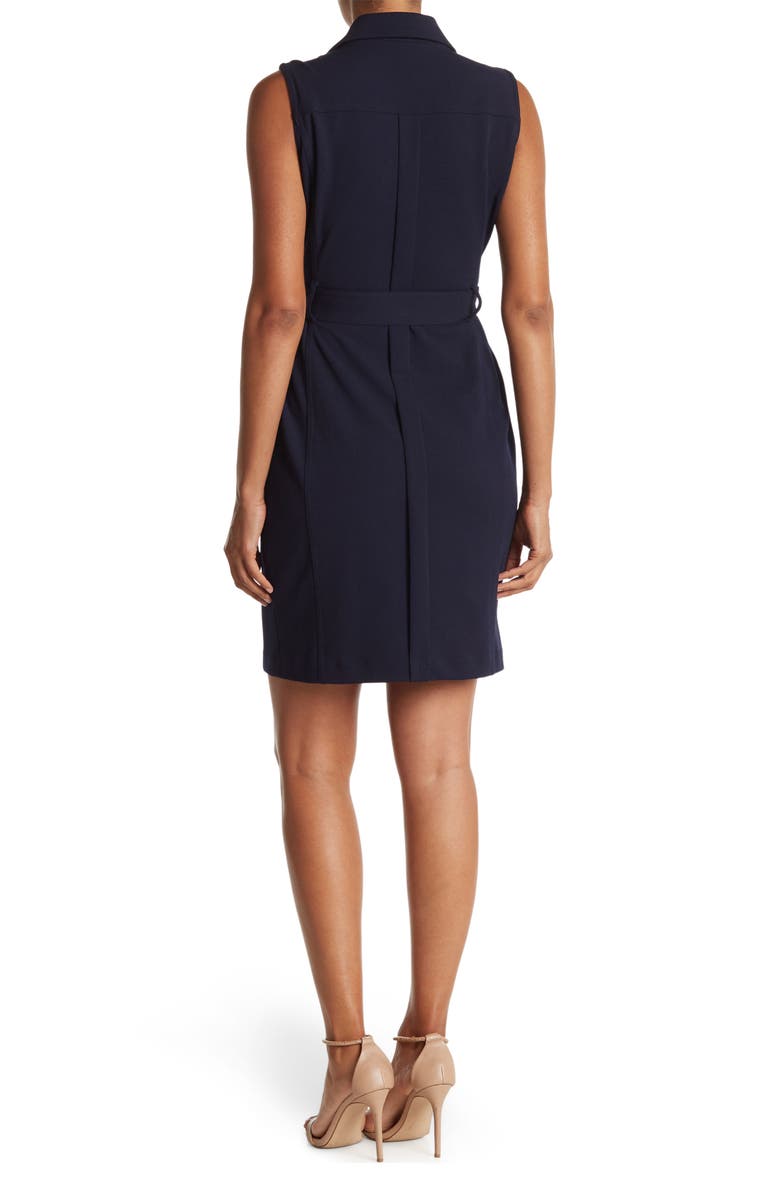 Calvin Klein Moto Tank Dress, Alternate, color, Indigo