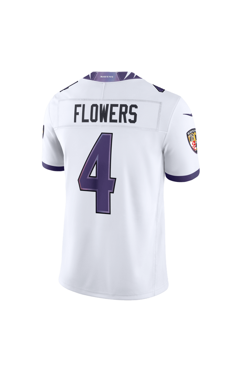 Nike Men's Nike Zay Flowers White Baltimore Ravens Vapor F.U.S.E. Stitched Limited Jersey, Alternate, color, White