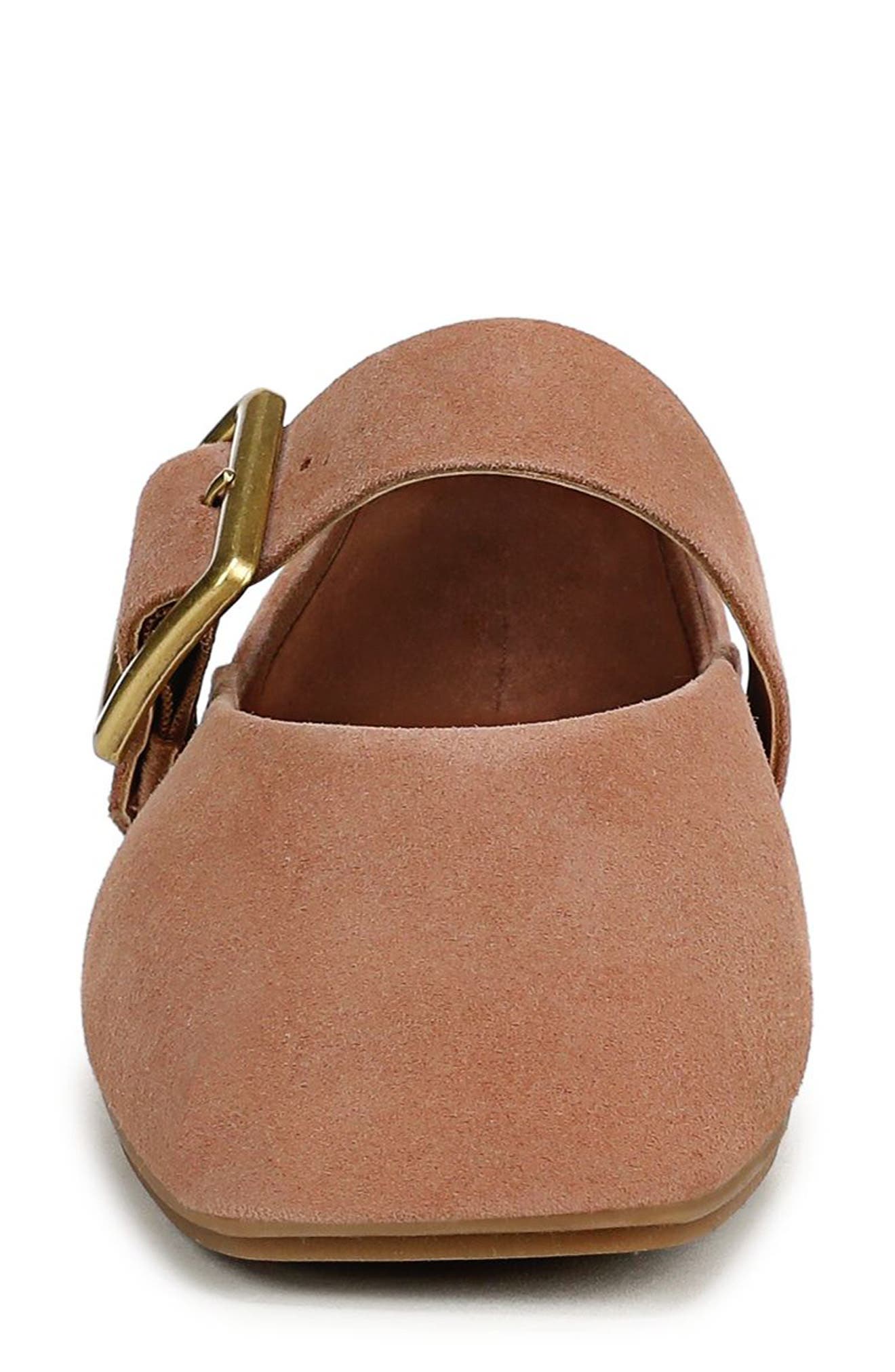 Oakes Square Toe Flat, Alternate, color, SUNSET BLUSH