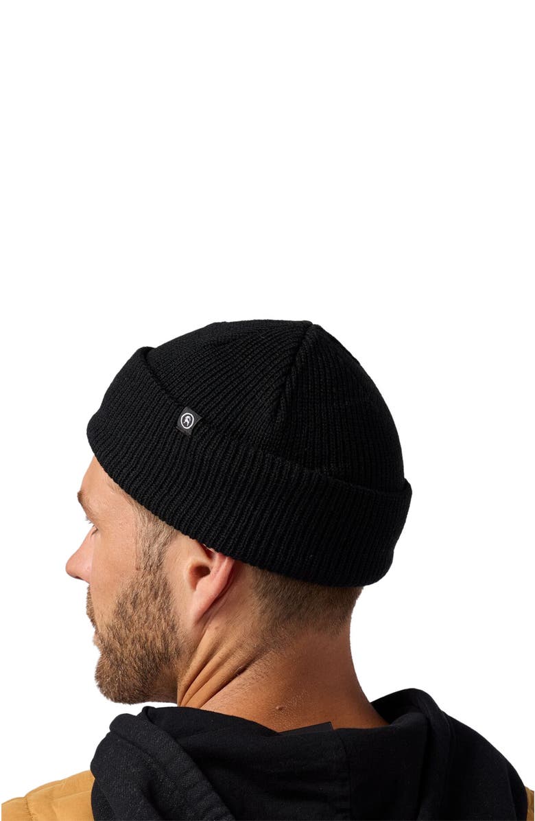 Backcountry Capra Rolled Beanie, Alternate, color, Black
