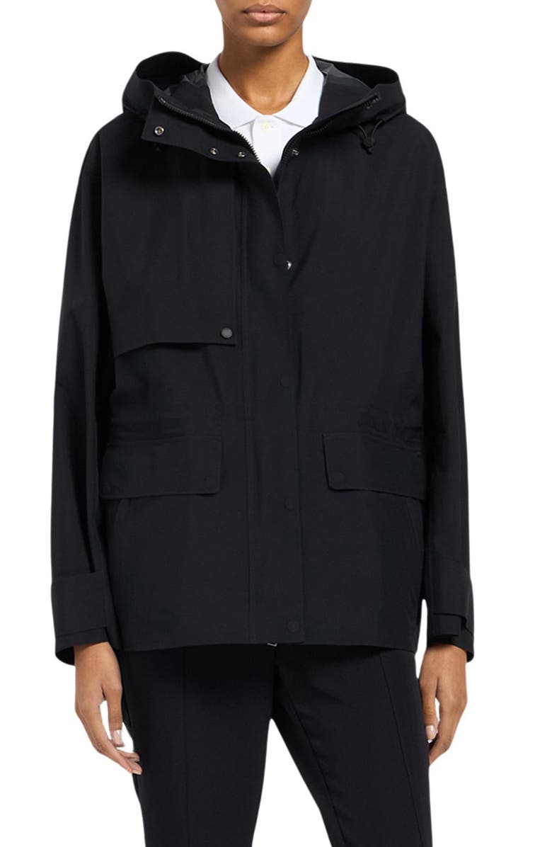 Moose Knuckles Laurier Waterproof Ripstop Jacket, Main, color, Black