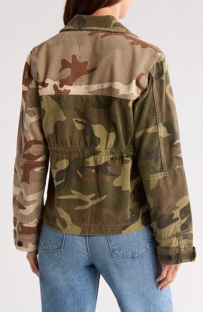 AllSaints Finch Camo Jacket, Alternate, color, Camo Green