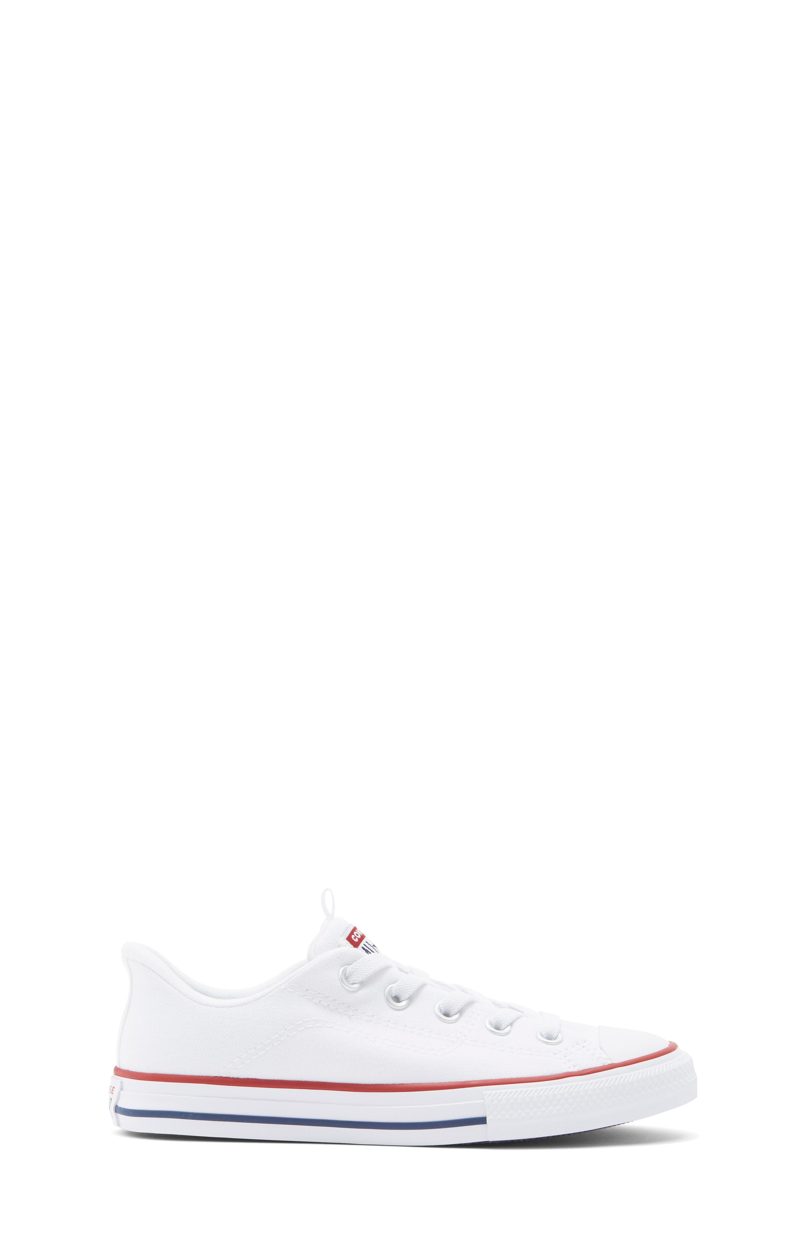 Converse Kids' Chuck Taylor<sup>®</sup> All Star<sup>®</sup> Low Top Sneaker, Alternate, color, White/ Natural Ivory/ Garnet