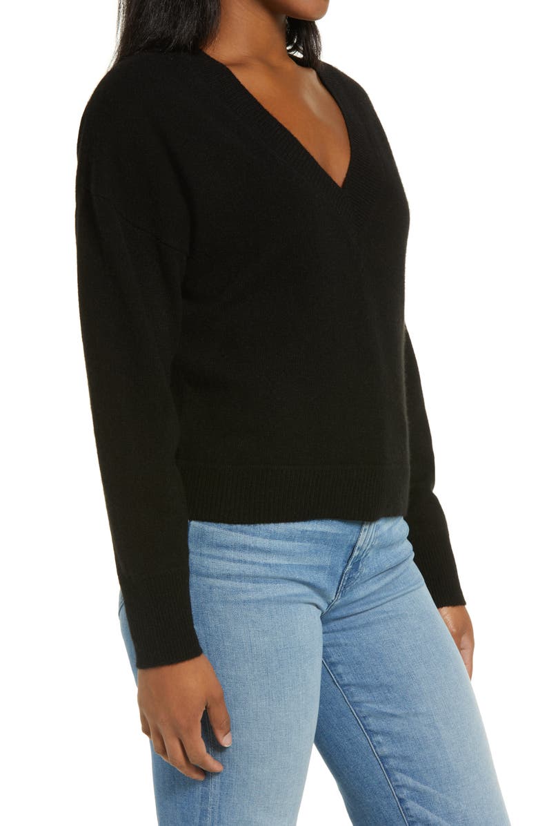 PROJECT NAADAM NAADAM V-Neck Cashmere Sweater, Alternate, color,