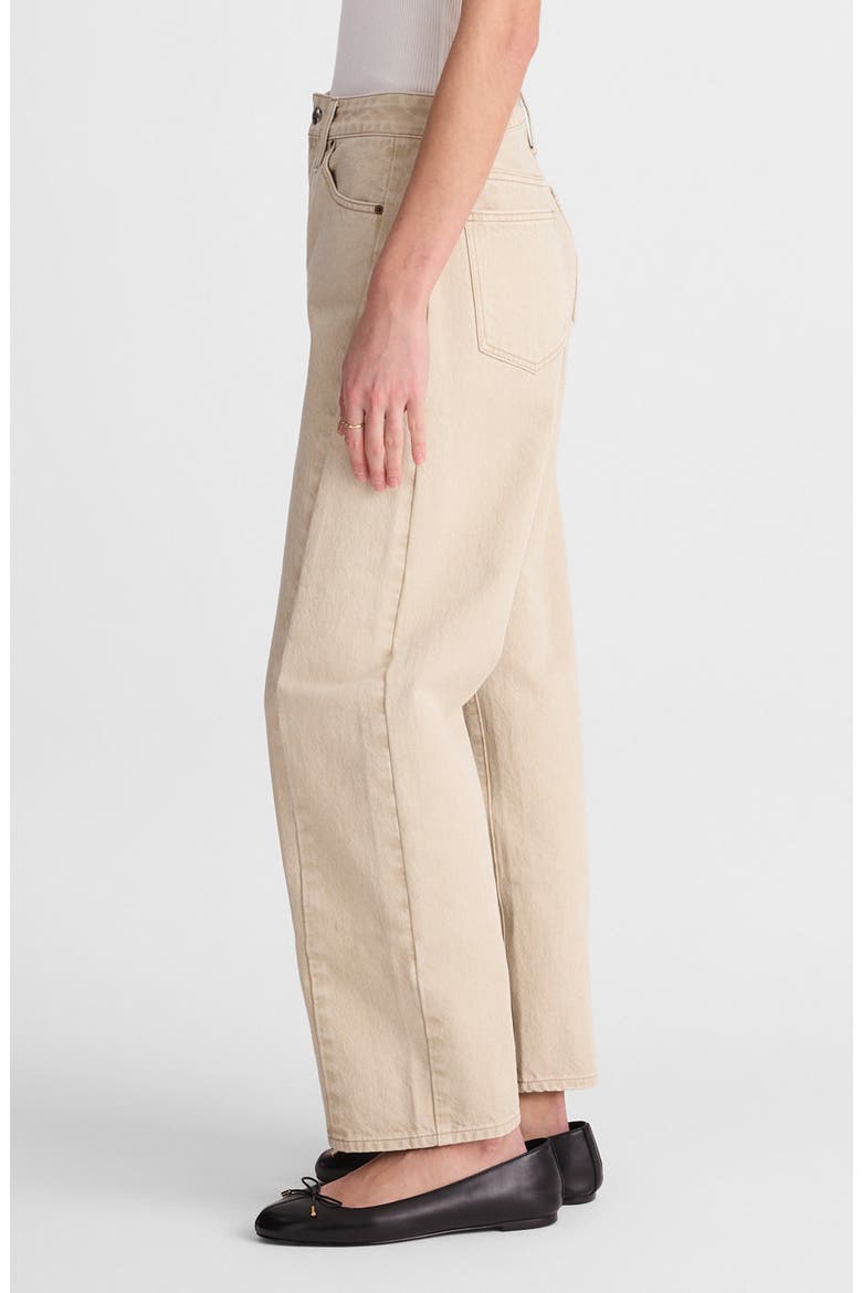 Pieced Barrel Leg Jeans, Alternate, color, FADED KHAKI