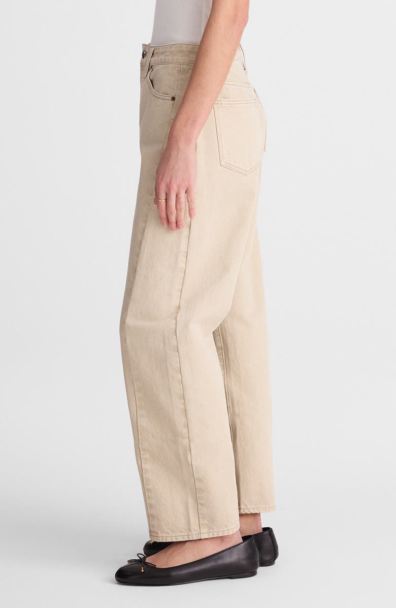 Madewell Pieced Barrel Leg Jeans, Alternate, color, Faded Khaki