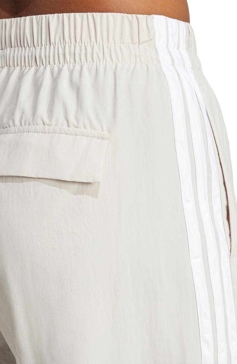 adidas Essentials 3-Stripes Lifestyle Woven Parachute Pants, Alternate, color, Wonalu/Whi