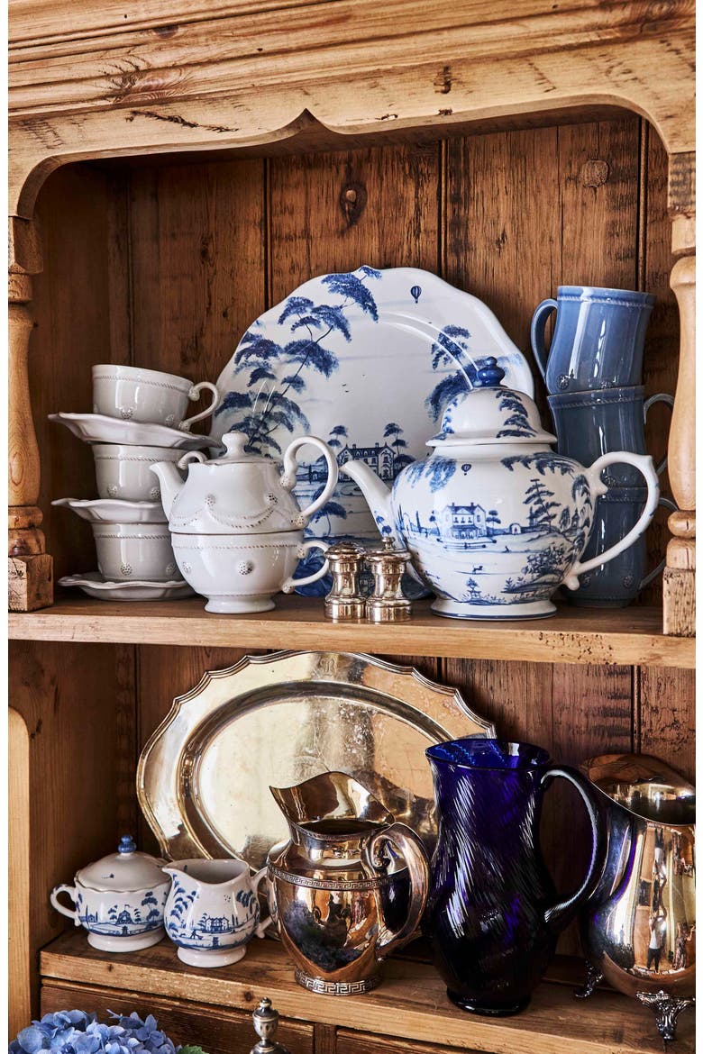 Country Estate Sugar Bowl with Lid, Alternate, color, DELFT BLUE