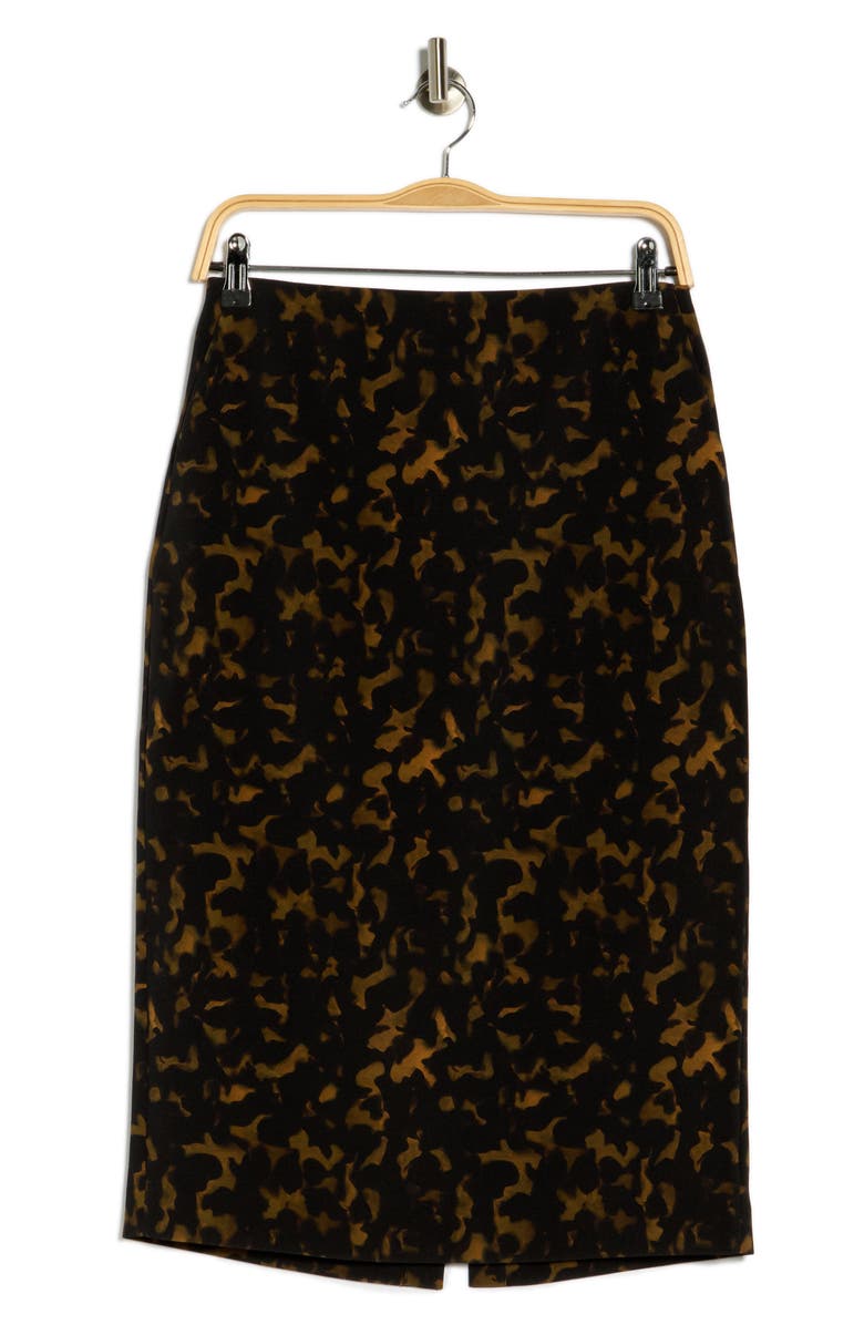 Theory High Waist Pencil Skirt, Alternate, color, Dark Brown Multi