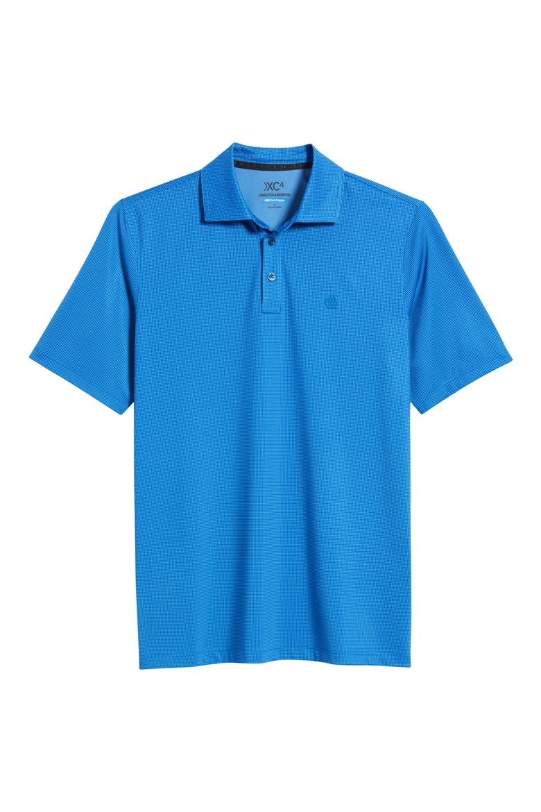 XC4® + Cool Degree™ Microprint Performance Golf Polo, Alternate, color, BLUE/ NAVY