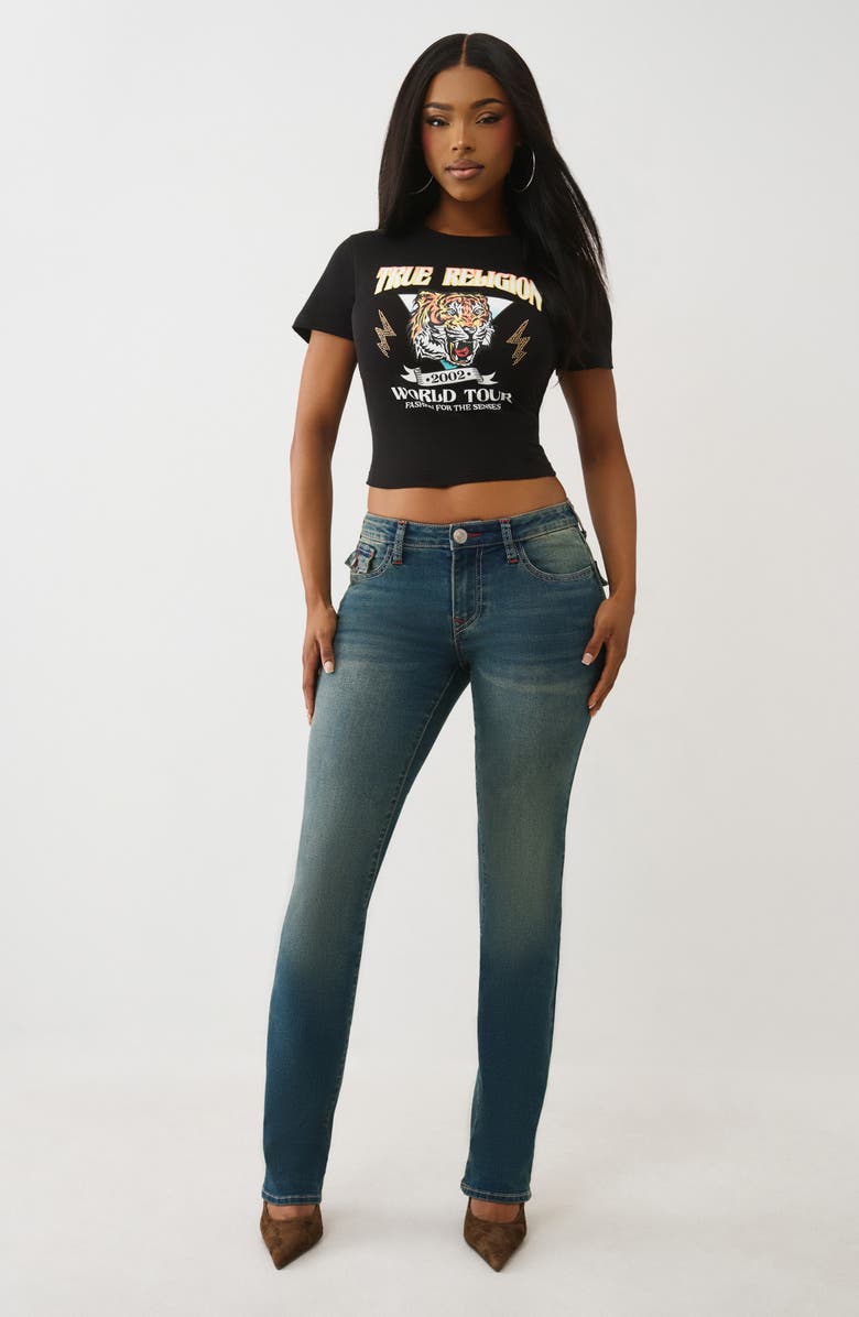 True Religion Tiger Graphic Baby T-Shirt, Alternate, color, Jet Black