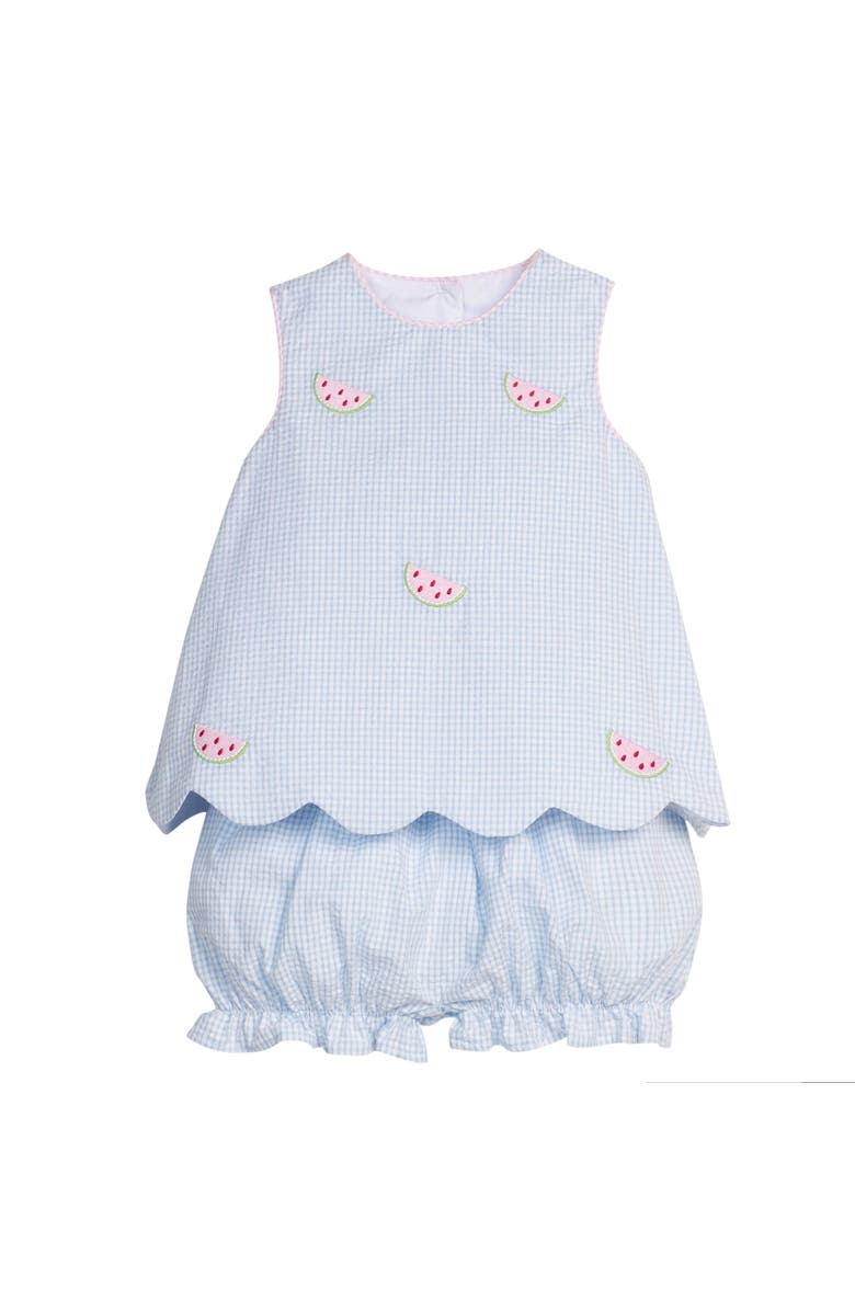 Little English Kids' Bow Back Bloomer Set, Main, color, Watermelon