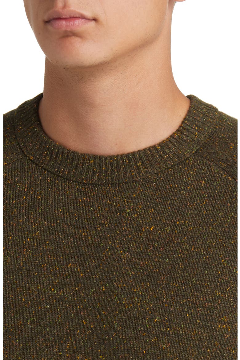 Donegal Wool Blend Sweater, Alternate, color, ARMY GREEN MULTI
