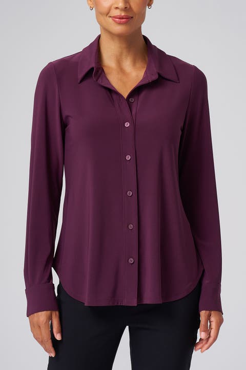 Katherine Stretch Button-Up Shirt