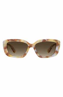 55mm Gradient Rectangular Sunglasses