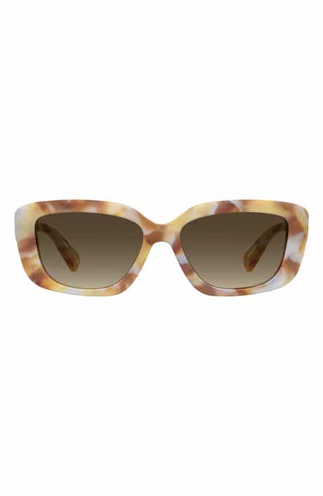 55mm Gradient Rectangular Sunglasses