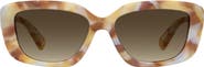 Moschino 55mm Gradient Rectangular Sunglasses
