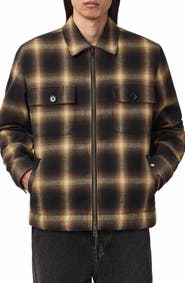AllSaints Mathers Plaid Zip Jacket