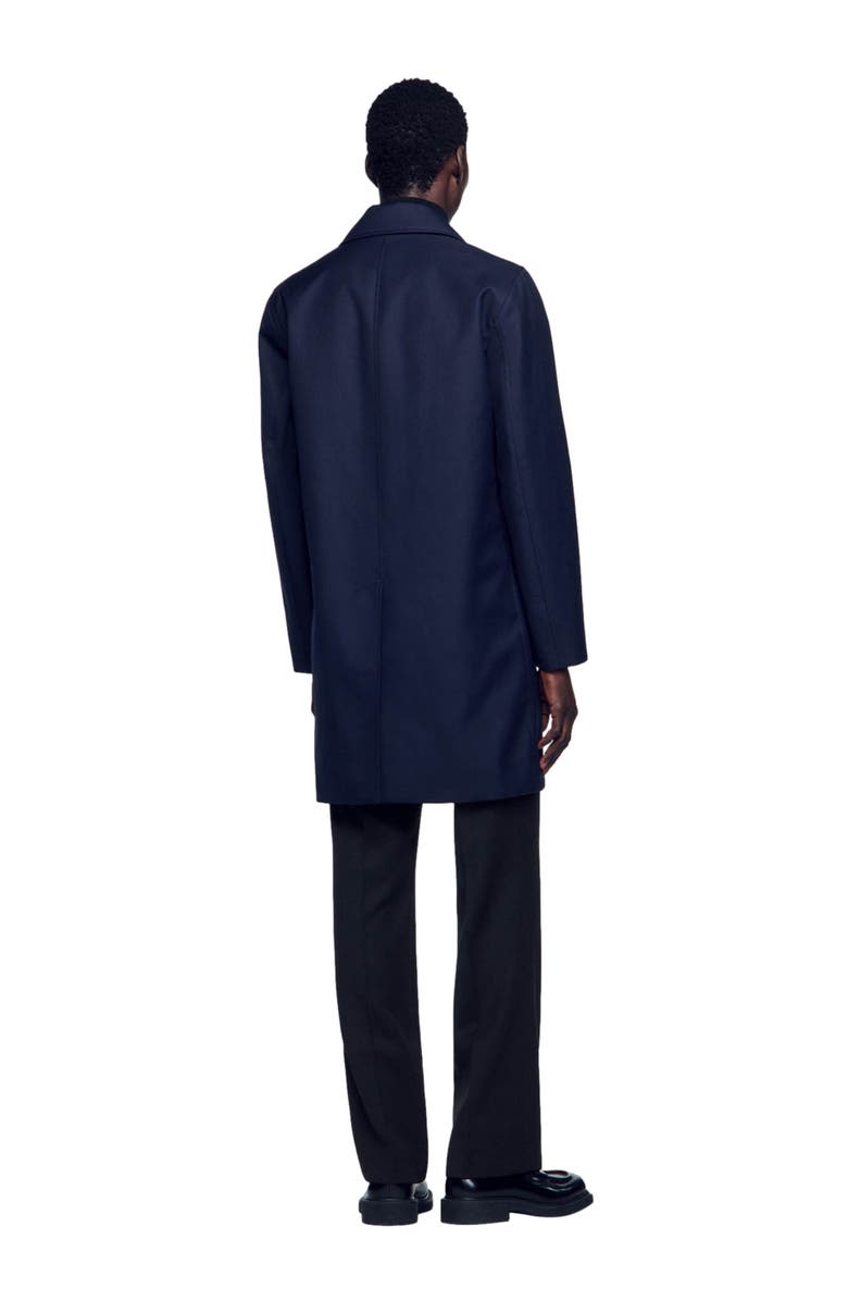 SANDRO Waterproof raincoat, Alternate, color, Navy Blue