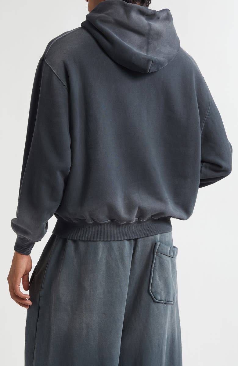 LU'U DAN Slouch Oversize Fleece Graphic Hoodie, Alternate, color, Metal Snake / Black Smoke