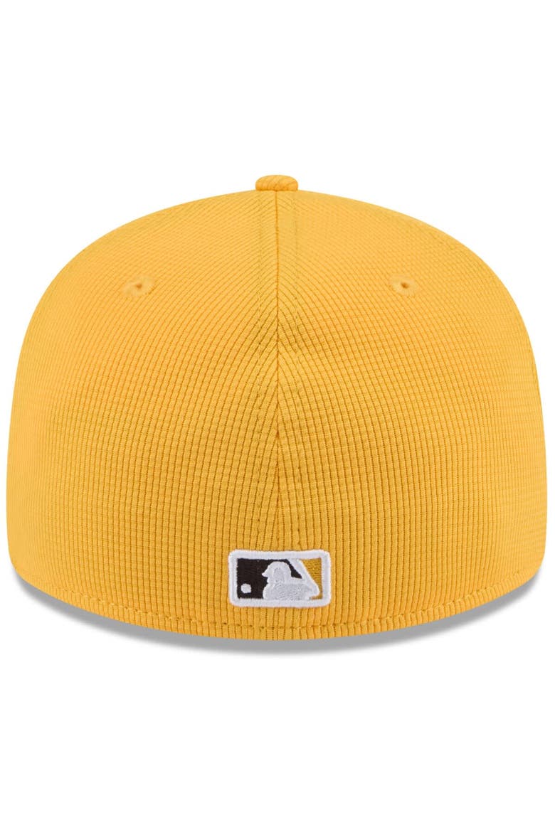 Men's New Era  Gold San Diego Padres 2025 Spring Training Low Profile 59FIFTY Fitted Hat, Alternate, color, Gold
