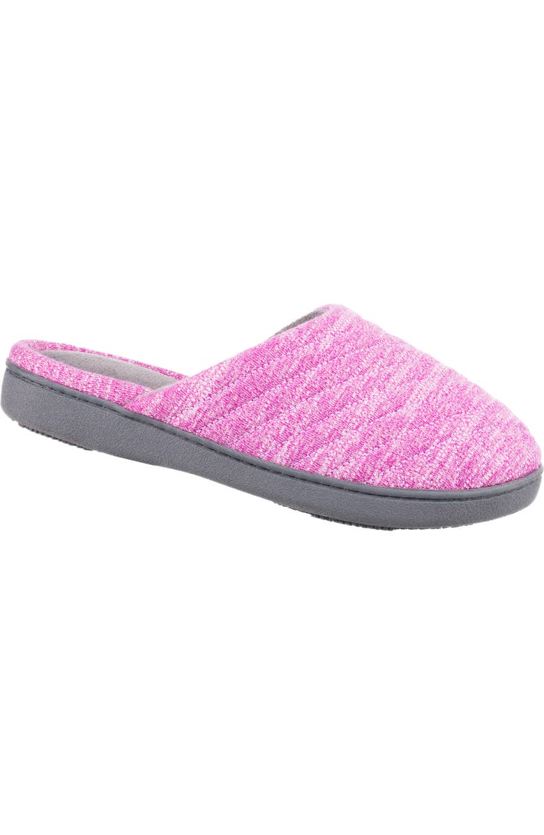 ISOTONER Andrea Space Knit Slipper, Main, color, Violet