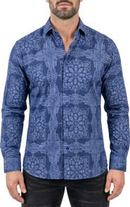 Maceoo Fibonacci Contemporary Fit Button-Up Shirt