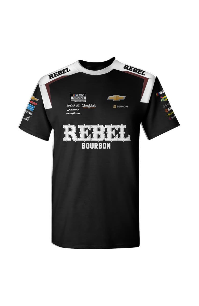 NASCAR Men's Richard Childress Racing Team Collection  Black Kyle Busch Rebel Bourbon Uniform T-Shirt, Alternate, color, Black