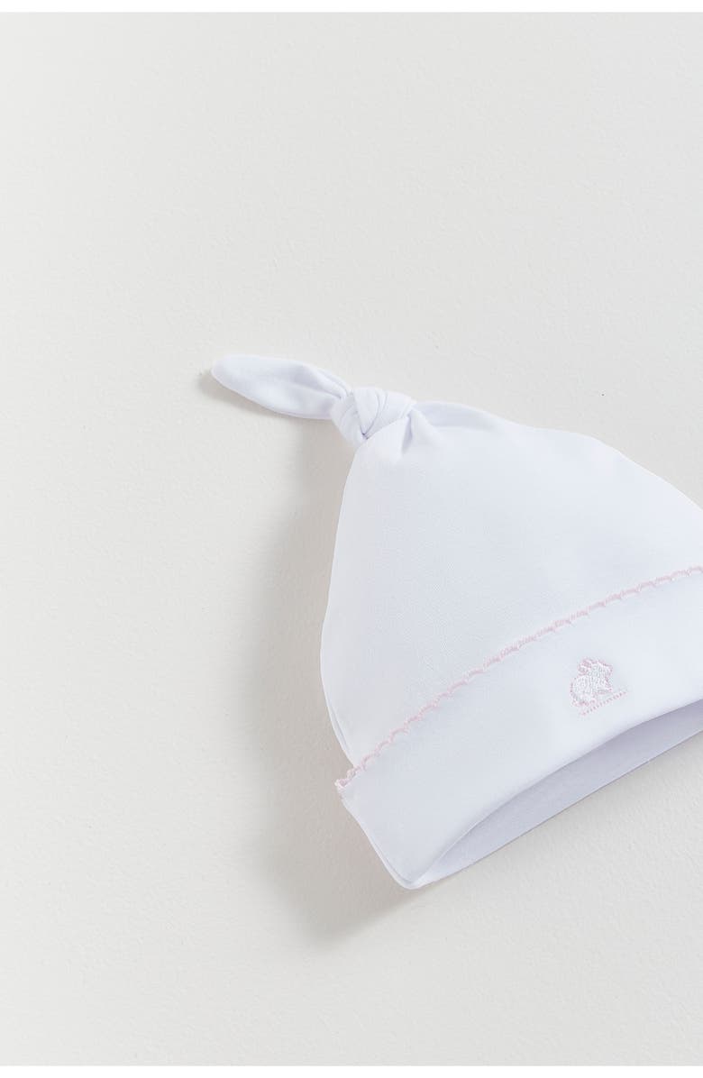 Babycottons Premium Peruvian Pima Cotton Logo Knot Beanie for Infant, Alternate, color,