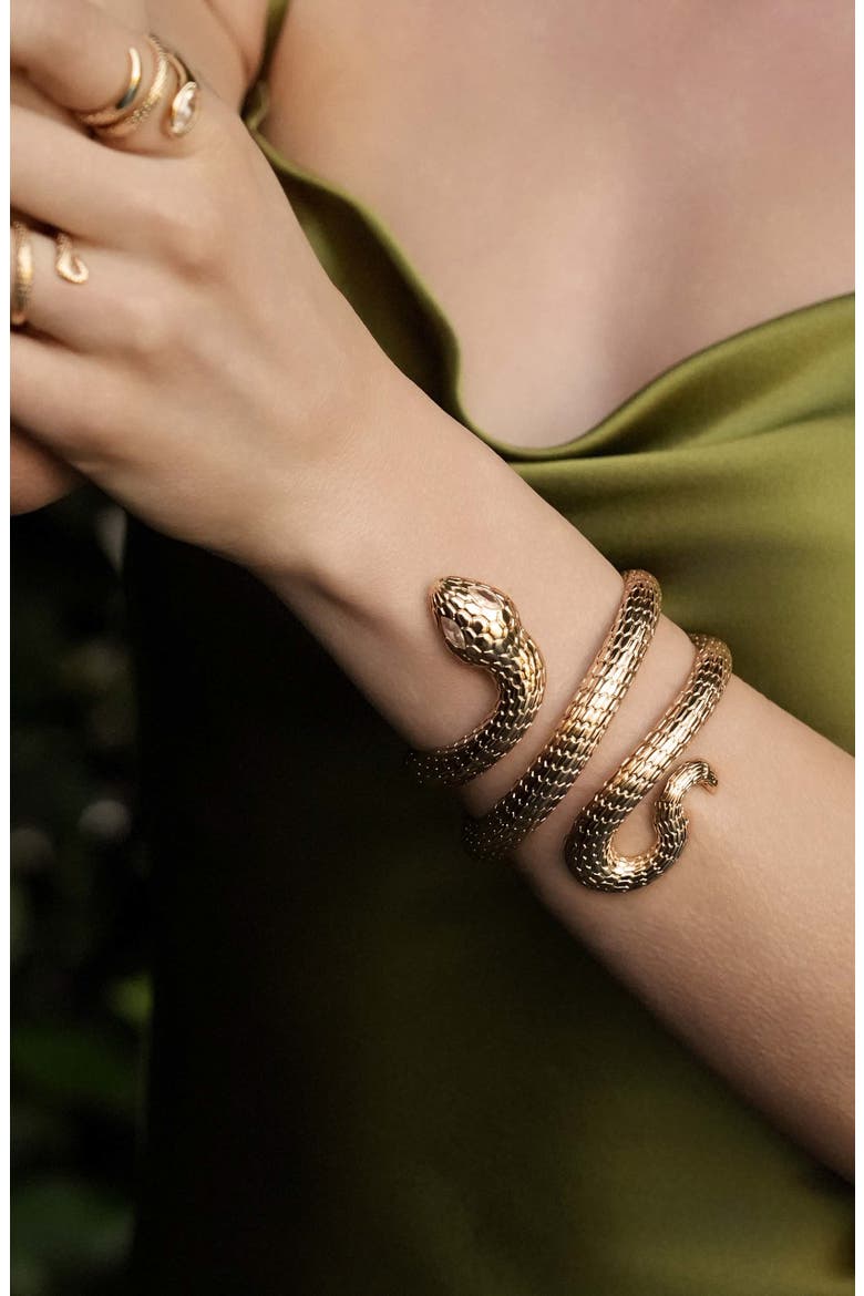 Serpentina Cuff, Alternate, color, GOLD