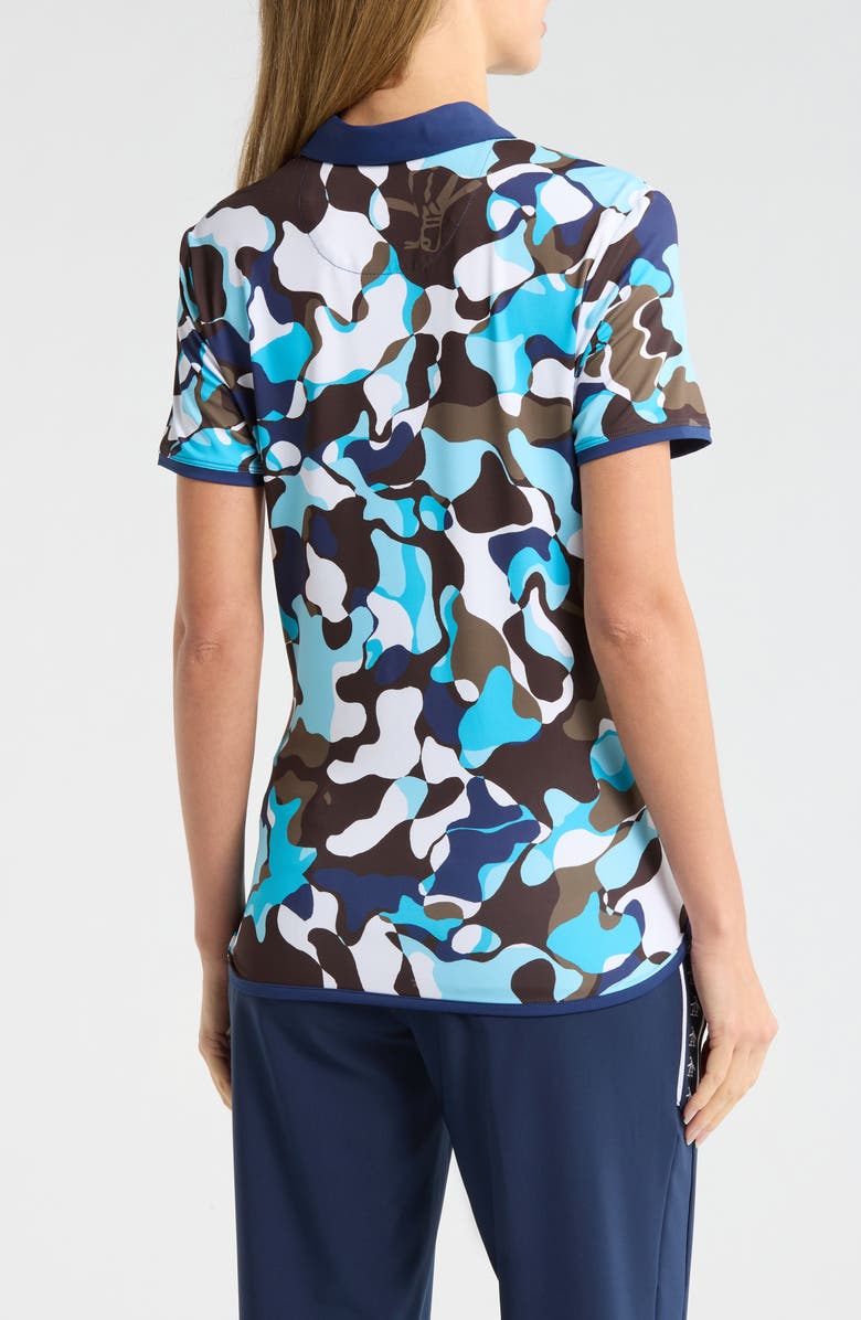 ORIGINAL PENGUIN GOLF Abstract Print Knit Golf T-Shirt, Alternate, color, Ristretto