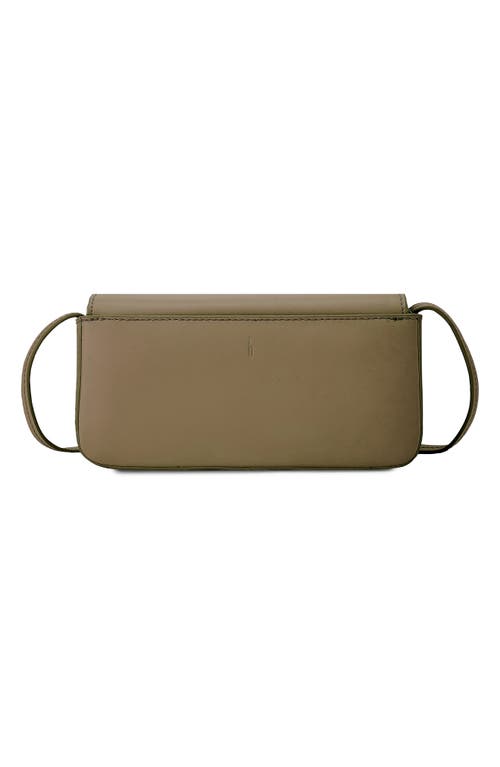 Behno Mini Claudia Pebble Leather Crossbody Bag In Brown