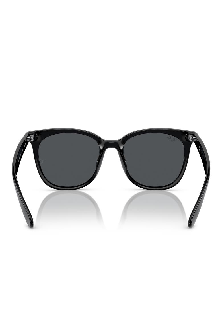 55mm Square Sunglasses, Alternate, color, BLACK / DARK GREY